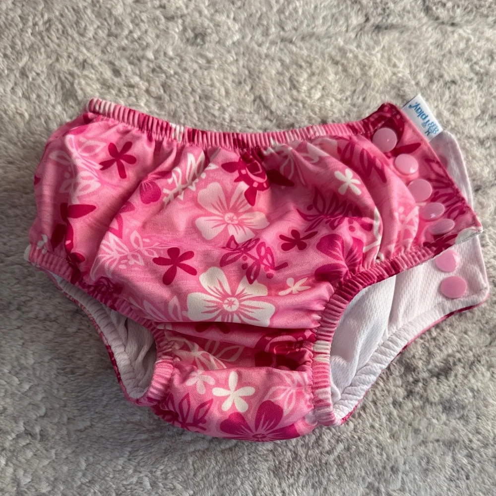 iplay EUC 18 mo Pink Floral Kids Swim Diaper